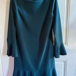 Lauren Ralph Lauren Green Bell Sleeve Dress